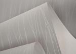 Simple Grey Stripes Modern Removable Wallpaper for Home , Embossed Wall