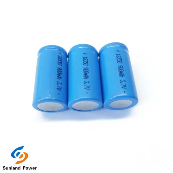 3.7V 18350 Lithium Ion Cylindrical Battery 900mAh 10C Cell For Wireless Tattoo