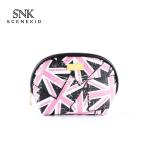 Travel Use Large Capacity Round Cylinder Bucket Cosmetic Cases