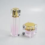 30g Square Container Pink Acrylic Cream Jar Plastic Jar for Luxury Skin Care
