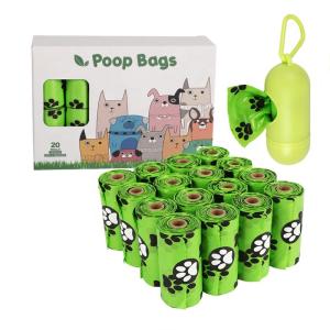 Wholesale Pink PVA 100% Biodegradable Corn Starch Pet Dog Waste Poop Bag In Roll for Dog Owners from china suppliers