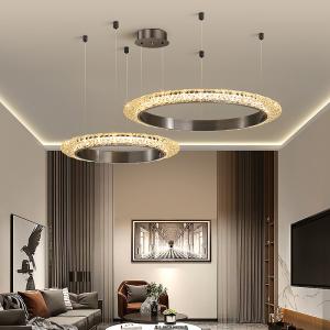 Wholesale Luxury Crystal Chandelier For Living Room Round Creative Design gold pendant light(WH-CY-219) from china suppliers