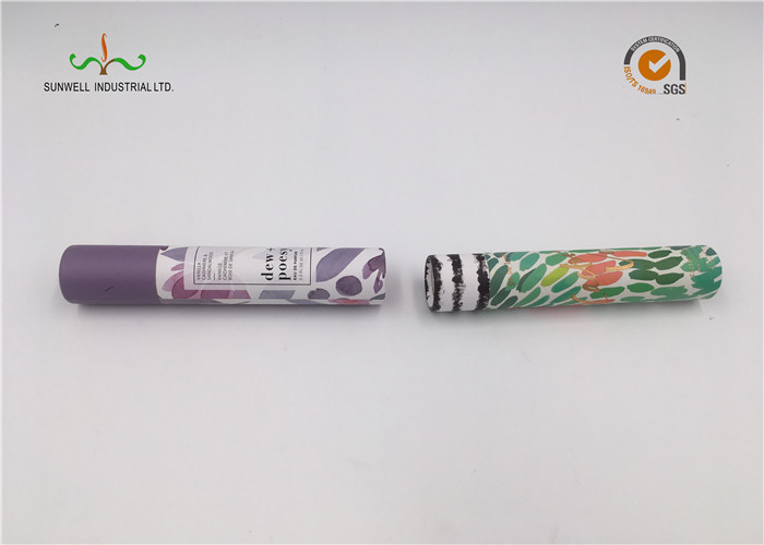 2 Packs Custom Printed Paper Tubes Boxes Cardboard Art Tubes Logo Hot Stamping