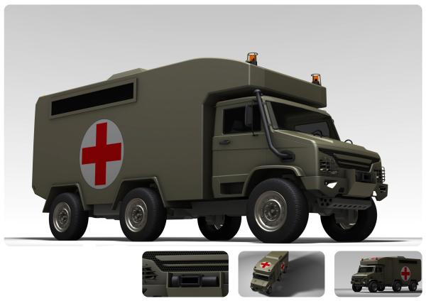 160 KW Emergency Medical Vehicle / Mobile Field Hospital With 3.2L Cummins