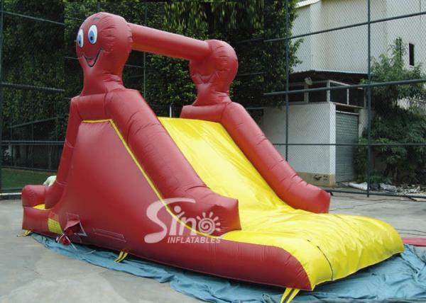 Indoor small octopus kids inflatable slide made of lead free pvc tarpaulin for