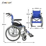 Manual Foldable Portable Lightweight Transport Wheelchair