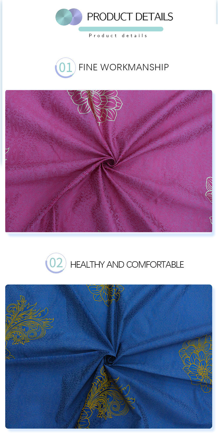 Custom Printed Mattress Ticking Tricot Knit Fabric 110gsm