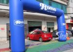 Full digital printing outdoor blue Roma advertising inflatable arch for