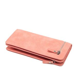 Wholesale Orange Color Multi Card Organizer , PU Leather Clutch Wallets For Women from china suppliers