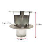 2.04kg Vented Chimney Flue Rain Caps Cover For Pellet Stove,