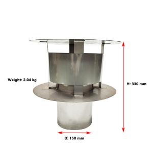 Wholesale 2.04kg Vented Chimney Flue Rain Caps Cover For Pellet Stove, from china suppliers