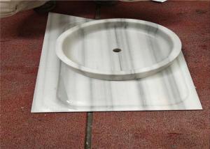 Wholesale Precut Natural Stone Sink Pedestal Shape Marmala White Marble Material from china suppliers