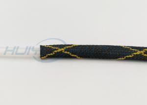 Wholesale Yellow Cross Color Electrical Braided Sleeving Environmentally - Friendly from china suppliers