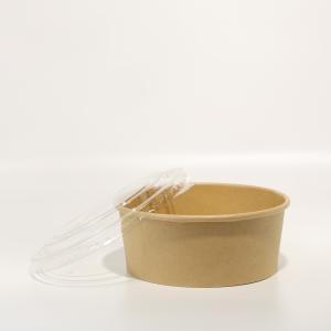 Wholesale Disposable Food Paper Packaging Box/Kraft Paper Takeaway Box Round Bowl Customized from china suppliers