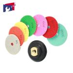 Round Resin Bonded Diamond Abrasive Pads 16 - 120mm Aperture OEM Service