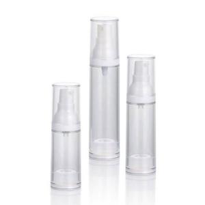 Wholesale AS Airless Pump Bottle 15ml 30ml 50ml With PS Cap for Cream Dispensing from china suppliers