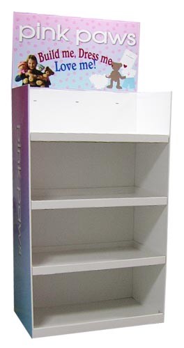 Fancy Corrugated Cardboard Display Customized Size UV Coating Surface