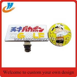 Wholesale Custom Magnetic Golf Ball Marker Hat Clip Metal Golf Hat Towel Clip Accessory from china suppliers