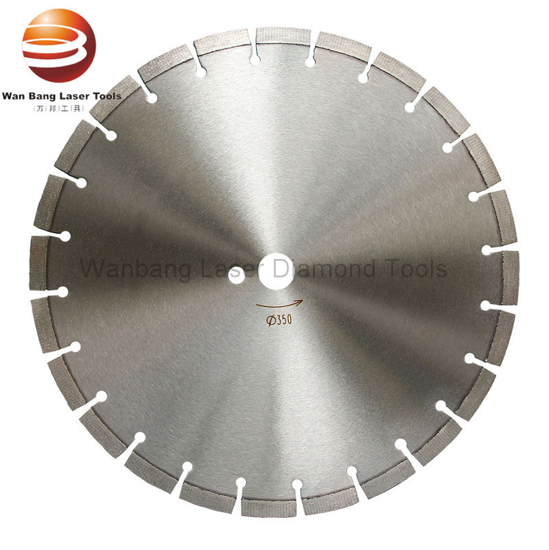 Factory supplied 350mm Even Distributed Diamond Flat Segmented Saw Blade for General