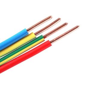Wholesale Customized Color PVC Insulation Cable for House Wire 450/750V BV/BVR 1.5mm 2.5mm 4mm 6mm from china suppliers
