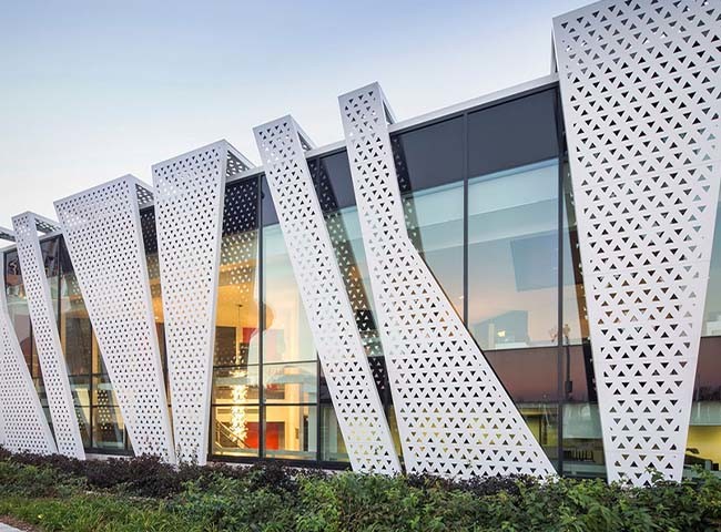 Perforated Metal Building Facade combination of function and aesthetics for Architectural Facade Design