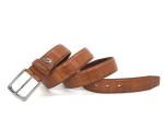 Classic Croc Print Golf Cow Leather Belt For Men With Nickel Pin Buckle 35mm