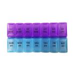 Plastic 7 Days Pill Box 14 Compartment Pill Case
