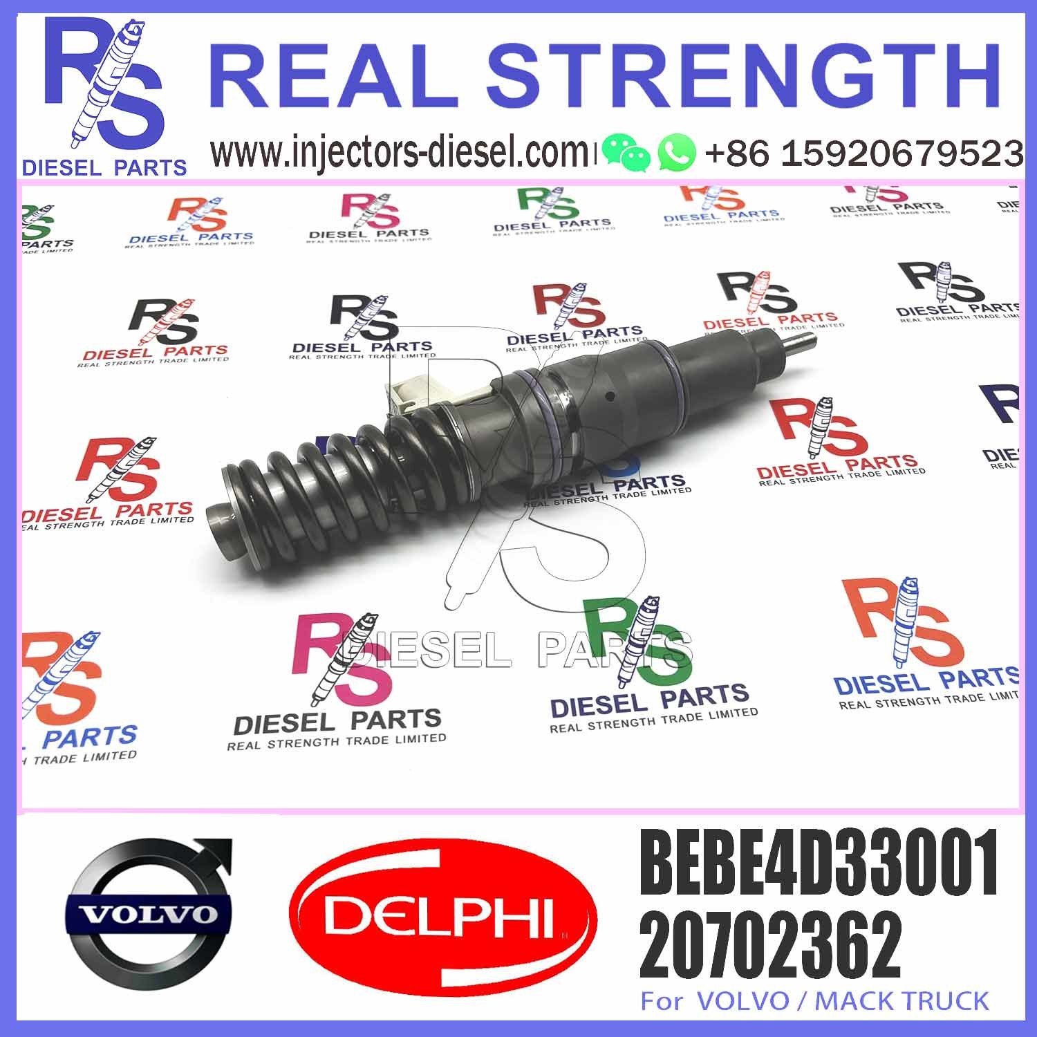 Diesel Electronic Unit Fuel injector 20702362 BEBE4D09001 BEBE4D33001 for V-O-L-V MD11 3504