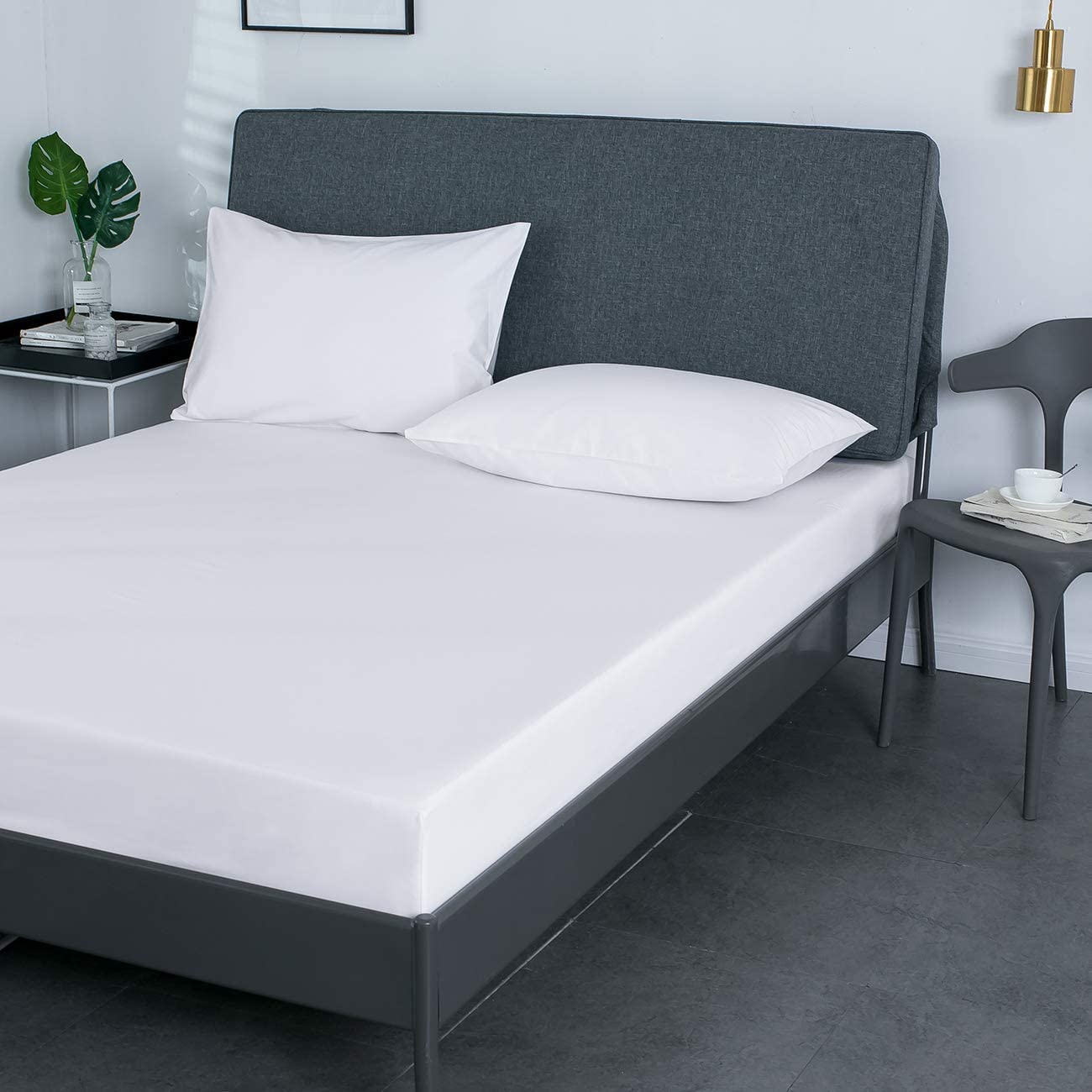 3pcs Luxury Softest 1500 Thread Count Egyptian Fitted Bed Sheet for Hospital Bedding