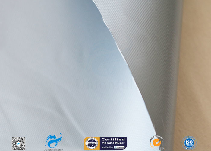 Grey Silicone Coated Fiberglass Cloth Engine Thermal Insulation Coated Glass Fabric