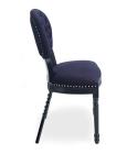Hot sell oak wood black linen fabric chair for wedding party and rent dining
