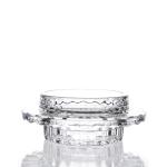 Clear Classic Round Pattern High Quality Butter Dish