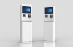 Floor Stand Restaurant Hotel Self Ordering Kiosk With Touch Screen Receipt
