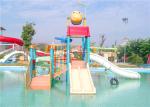 Kids Amusement Park Water Playground / Fiberglass Interactive Water House Toys