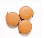 Minimalist PU Leather Box QC Mini Jewelry Box With Zipper Deboss