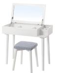 Hot Sale Wooden Grain Melamine Mirror Dressing Table