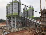 Stationary Silo Readymix Cement Concrete Batching Plant Heavy Duty Wear