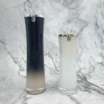 Luxury Acrylic Cosmetic Packaging Airless Bottle 50ml 100ml With Leaf Shape