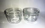 High Transparent Caviar glass Jar standard 120ml With Metal Lid