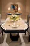 Storage Cabinet French Style Marble Top Black And White Dining Room Sideboard