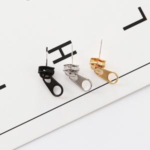Wholesale Punk Rock Zipper Earrings Tools Stud Stainless Steel Tragus Cartilage Ear Piercing Women Men Body Jewelry from china suppliers