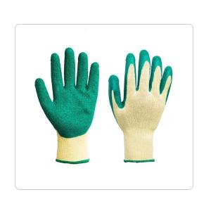 Wholesale Garden Pruning Yellow Polyester Liner Latex Gloves from china suppliers