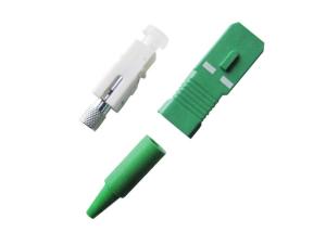 Wholesale Zinc Alloy Green Single Mode SC SM Fiber Connectors for CATV LAN Network from china suppliers