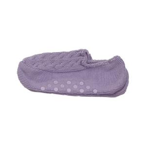 Wholesale Purple Short Aloe Infused Spa Socks Acrylic Knitted Slipper For Female from china suppliers