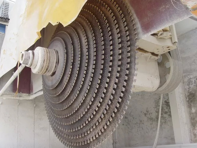 Multi Disc Bridge Stone Block Cutting Machine