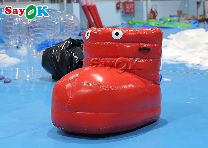 Inflatable Lawn Games 1.6x1.2x0.9m Airtight Inflatable Shoes For Team Competition