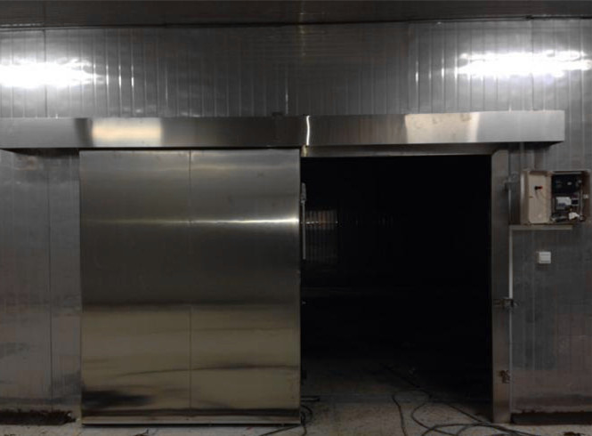 Walk In Chiller Cold Storage Room With PU Panel For Meat / Vegetable