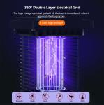 Outdoor Solar Electric Stunner Purple Mosquito Killer Light for Villa Lawn