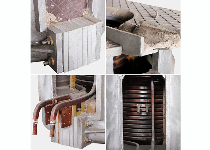 1650C Steel Induction Furnace , High Efficiency Electric Induction Furnace