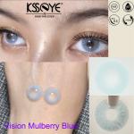 KSSEYE Mulberry Blue Colored Contacts Lenses 14.0mm Rinnegan Yearly Natural